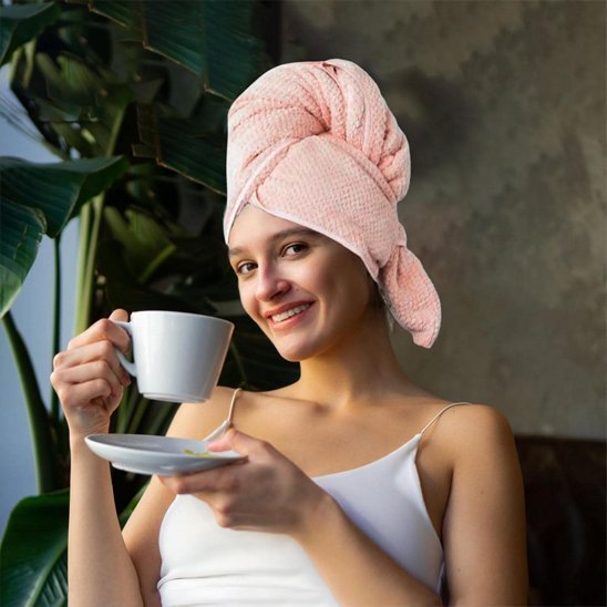 Serviette pour cheveux microfibre | Ultra - absorbante - viebienetre